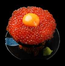 Salmon roe rice bowl