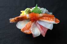 Seafood rice bowl