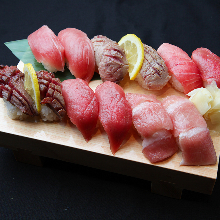 Tuna sushi platter