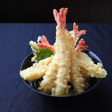 Extra large shrimp tempura bowl