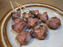 Grilled gizzard skewer