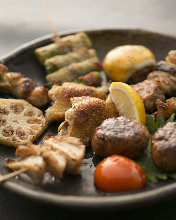 Assorted grilled skewers, 5 kinds