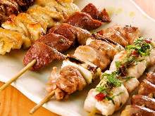 Assorted grilled skewers, 5 kinds