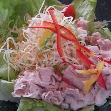 Chilled shabu-shabu salad