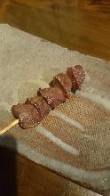 Grilled gizzard skewer