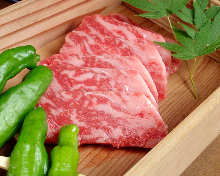 Grid-grilled Wagyu beef