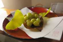 Fried ginkgo nut skewers