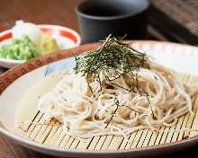 Chilled buckwheat noodles without broth