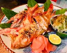 Charcoal grilled kichiji rockfish