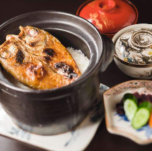 Rosy seabass takikomi gohan (mixed rice)