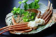 Snow crab shabu-shabu