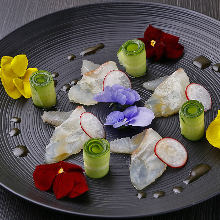 Sea bream carpaccio