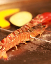 Shrimp teppan-yaki