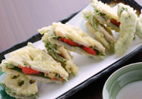 Deep-fried stuffed lotus root