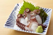 Octopus sashimi