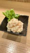 Cod roe potato salad