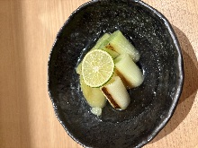 Ohitashi (boiled vegetables)