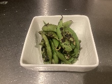 Grilled edamame