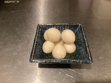 Boiled quail eggs