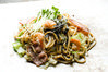 Yakisoba noodles with marinated cod roe