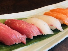 Assorted nigiri sushi