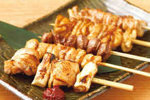 Assorted grilled skewers