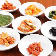 Assorted kimchi