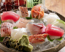 Assorted sashimi