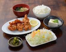 Fried chicken set meal