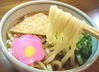 Wheat noodles with sweet fried tofu