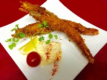 Deep-fried whole shrimp Deep-fried whole shrimp