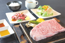 Wagyu beef sirloin steak