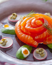 Marinated salmon