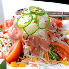 Raw ham salad