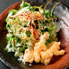 Stir-fried shrimp with mayonnaise