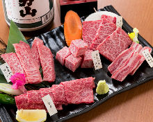 Assorted wagyu beef, 5 kinds