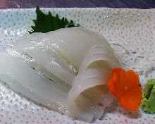 Sword-tip Squid Sashimi