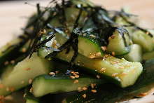 Smashed cucumber salad