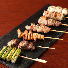 Assorted grilled skewers, 7 kinds