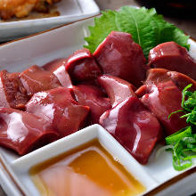 Jidori chicken raw liver
