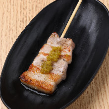 Grilled pork skewer