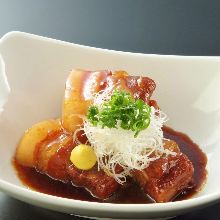 Simmered pork belly