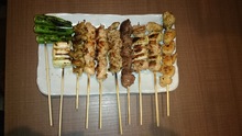 Assorted grilled skewers, 10 kinds