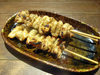 Chicken skin skewer