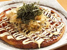 Beef sinew okonomiyaki