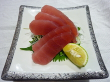 Assorted tuna sashimi