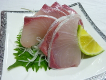 Amberjack sashimi