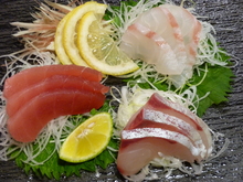 Assorted sashimi, 3 kinds