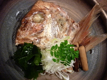 Kabutoni (simmered fish head)