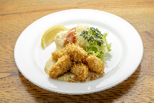 Deep-fried scallops